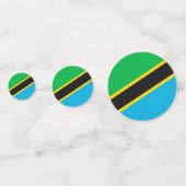 タンザニア国旗 コンフェッティ (裏面)