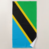 タンザニア国旗 ビーチタオル (正面)