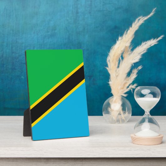 タンザニア国旗 フォトプラーク (側面)