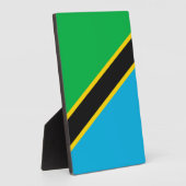 タンザニア国旗 フォトプラーク (側面)