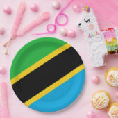 タンザニア国旗 ペーパープレート (パーティー)