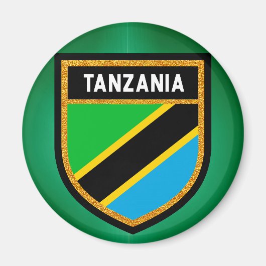 タンザニア国旗 マグネット (正面)