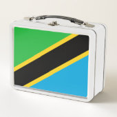 タンザニア国旗 メタルランチボックス (正面)