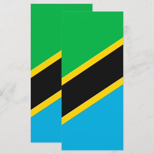 タンザニア国旗 メニュー (正面/裏面)