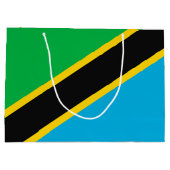 タンザニア国旗 ラージペーパーバッグ (裏面)