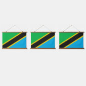 タンザニア国旗 吊り下げ型タペストリー (トリプル)