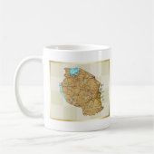 タンザニア国旗+地図マグカップ コーヒーマグカップ (左)