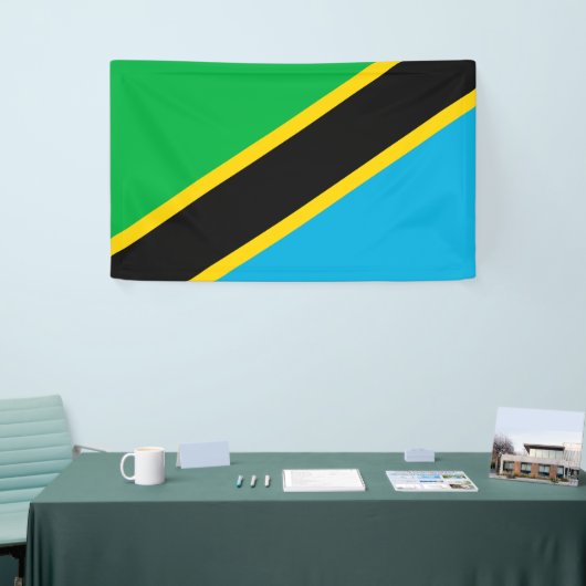 タンザニア国旗 横断幕 (トレードショー)