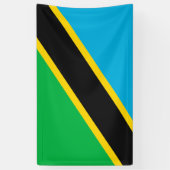 タンザニア国旗 横断幕 (縦)