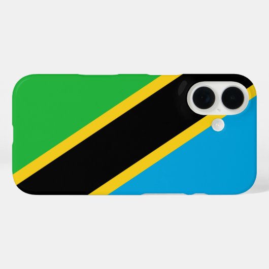 タンザニア国旗 Case-Mate iPhoneケース (裏面 (横))