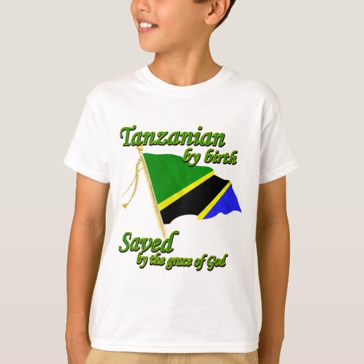 タンザニア救人誕生by神の恵み tシャツ (正面)