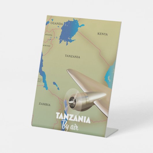 タンザニア航空カード 台座サイン (正面)