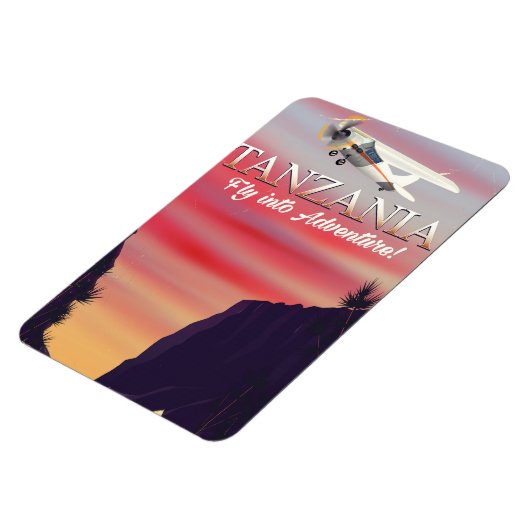 タンザニア・アフリカ航空ポスター マグネット (左側)