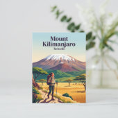タンザニア キリマンジャロ山 ポストカード (スタンド正面)