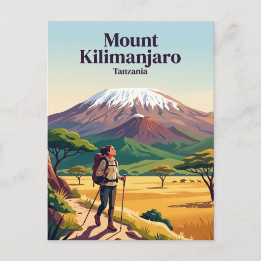 タンザニア キリマンジャロ山 ポストカード (正面)