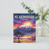 タンザニア キリマンジャロ山 ポストカード (スタンド正面)