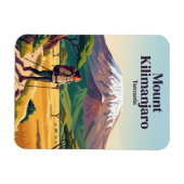 タンザニア キリマンジャロ山 マグネット (横)