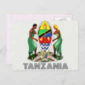 タンザニア・コート・オブ・アームズ ポストカード (正面/裏面)