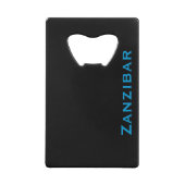 タンザニア，ザンジバル クレジットカード栓抜き (裏面)