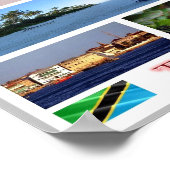 タンザニア – モザイク –  ポスター (角)