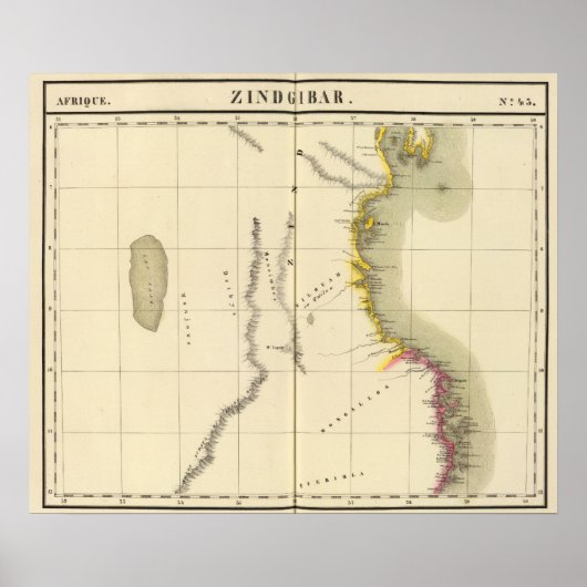 タンザニア、モザンビーク43 ポスター (正面)