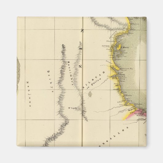 タンザニア、モザンビーク43 マグネット (正面)