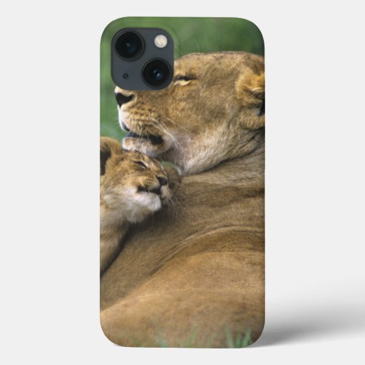 タンザニア、ンゴロンゴロクレーター。アフリカのライオンの母 Case-Mate iPhoneケース (裏面)