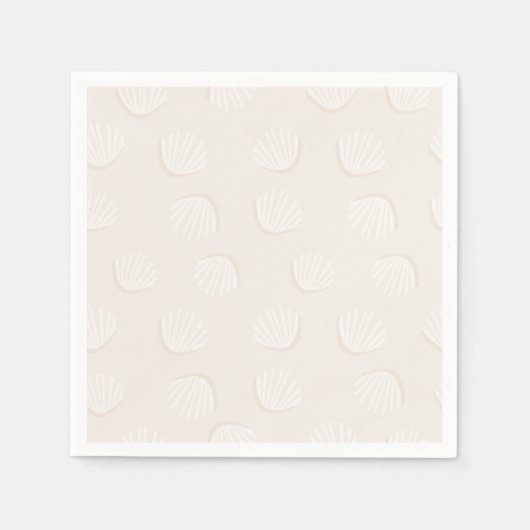 タンシェルパターン スタンダードカクテルナプキン (正面)