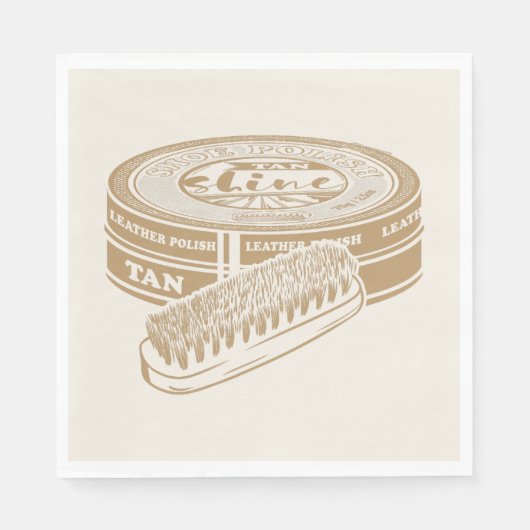 タンシューポーランドスポップ・アートのタン スタンダードランチョンナプキン (正面)