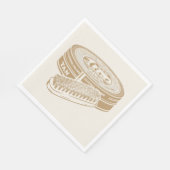 タンシューポーランドスポップ・アートのタン スタンダードランチョンナプキン (角)