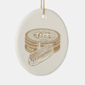 タンシューポーランドスポップ・アートのタン セラミックオーナメント (右)