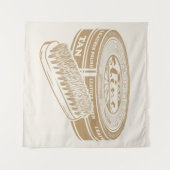 タンシューポーランドスポップ・アートのタン タペストリー (正面(横))