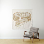 タンシューポーランドスポップ・アートのタン タペストリー (インサイチュ)