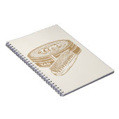 タンシューポーランドスポップ・アートのタン ノートブック (右側)