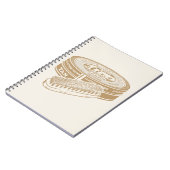 タンシューポーランドスポップ・アートのタン ノートブック (左側)