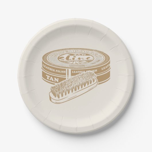 タンシューポーランドスポップ・アートのタン ペーパープレート (正面)