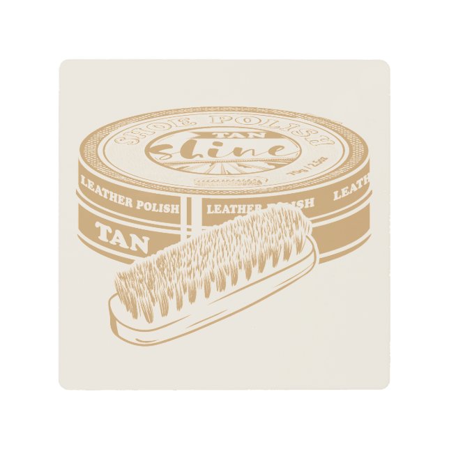 タンシューポーランドスポップ・アートのタン メタルプリント (正面)