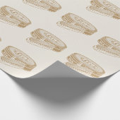 タンシューポーランドスポップ・アートのタン ラッピングペーパー (角)