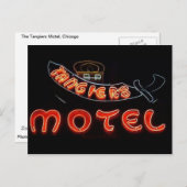 タンジアーズモーテルヴィンテージシカゴネオンポストカード ポストカード (正面/裏面)
