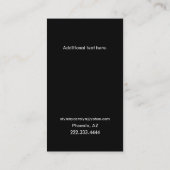 タンジェリンかわいらしダマスク名刺 名刺 (裏面)