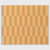 タンジェリンとホエッストライプのベリーパターンデザイン ラッピングペーパー (フラット)