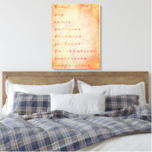 タンジェリンのスピリットクリスチャンの果実 キャンバスプリント (インサイチュ (寝室))