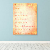 タンジェリンのスピリットクリスチャンの果実 キャンバスプリント (インサイチュ (ウッドフロア))