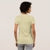 タンジェリンアイボリーのヒョウ柄 Tシャツ (裏面フル)