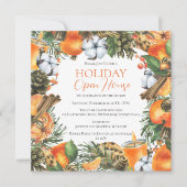 タンジェリンアンドパインクリスマスホリデーオープンハウス 招待状 (正面)