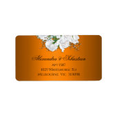 タンジェリンエレガンスアンドブライダル結婚ブーケズ ラベル (正面)