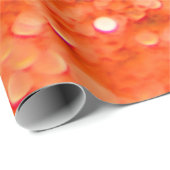 タンジェリンオレンジグリッターデザイン ラッピングペーパー (ロールコーナー)