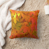 "タンジェリンオレンジ、晴れた黄色&ライムグリーン離れ" クッション (ブランケット)