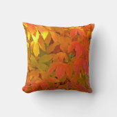 "タンジェリンオレンジ、晴れた黄色&ライムグリーン離れ" クッション (正面)