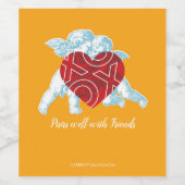 タンジェリンキューピッドラブワインラベル ワインラベル (シングルラベル)